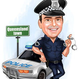 Police Officer Caricature